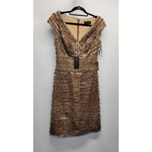 Tadashi Shoji Dresses & Skirts - TADASHI SHOJI V-Neck Mini Fringe Detail Dress